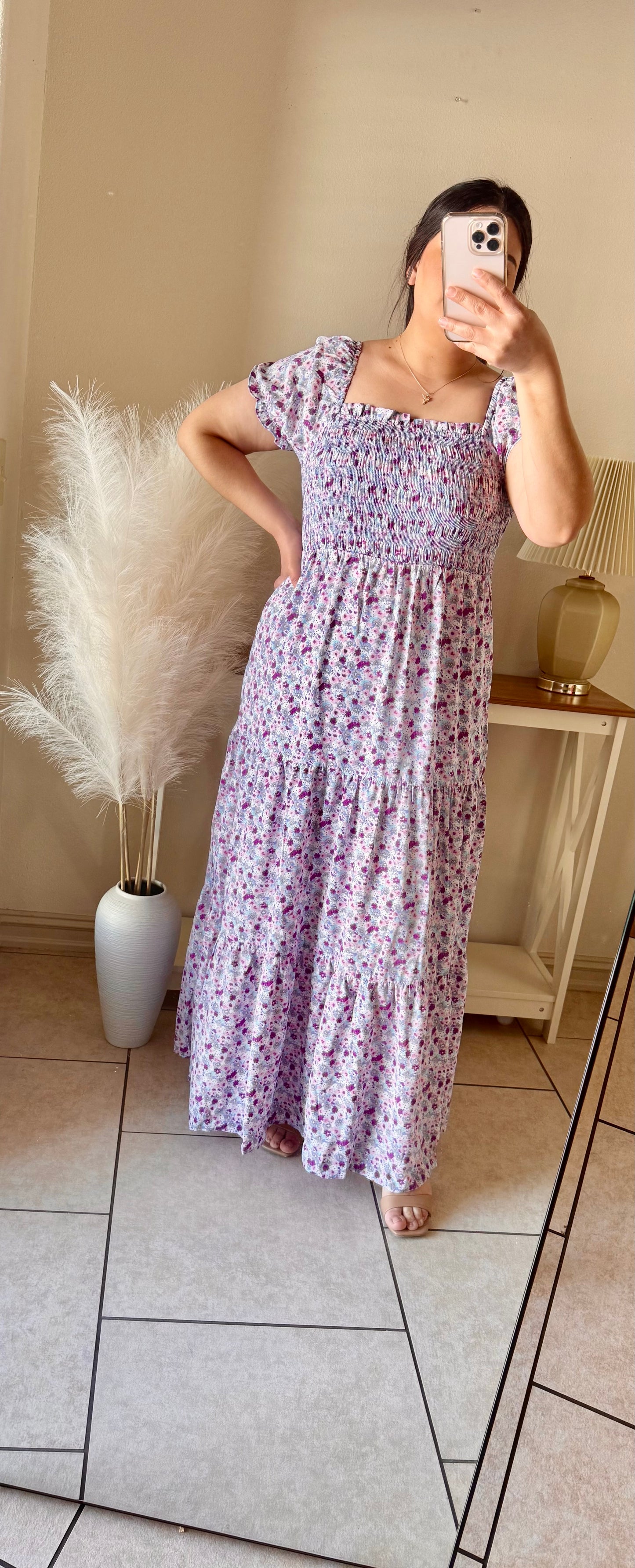 Lavender Print Floral