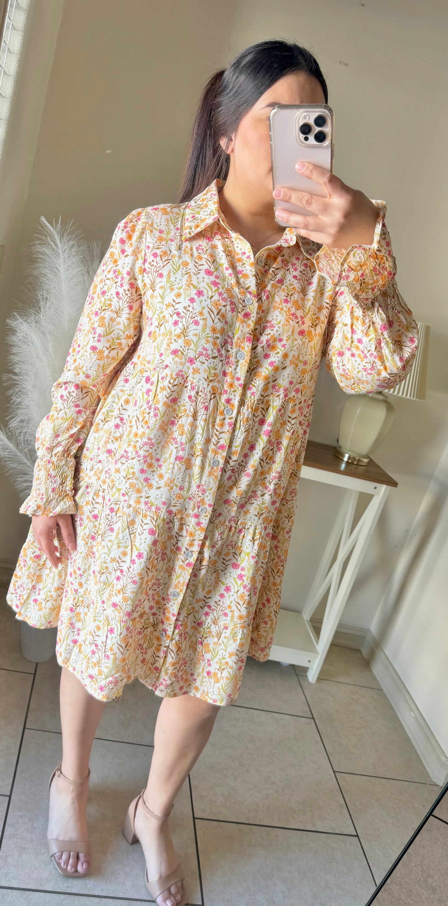 Jasmin Yellow Floral Print