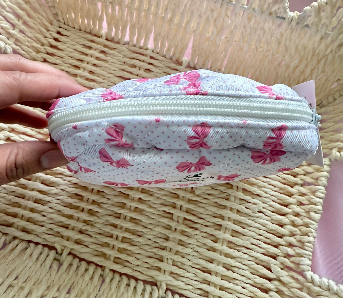 Pink Bow Pouch