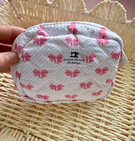 Pink Bow Pouch