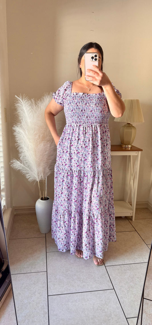 Lavender Print Floral