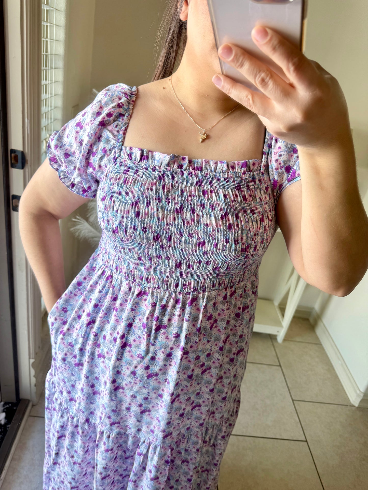 Lavender Print Floral