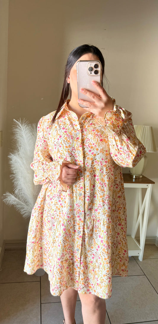 Jasmin Yellow Floral Print