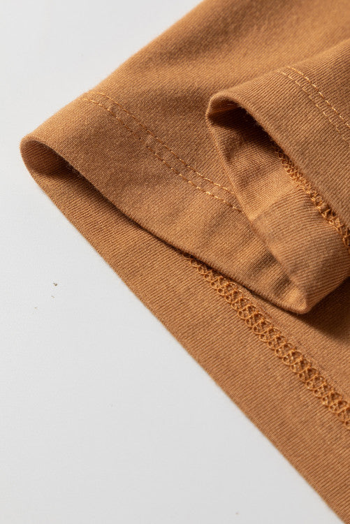 Chestnut Long Sleeve Slim Fit Top