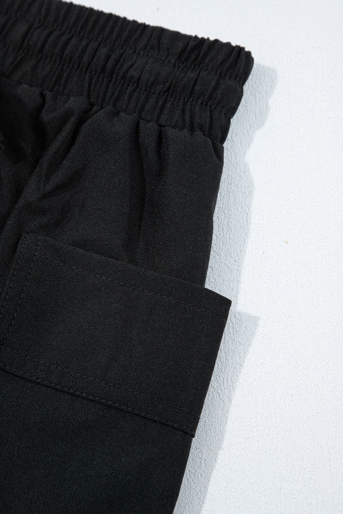Black Cargo Pocket Skort