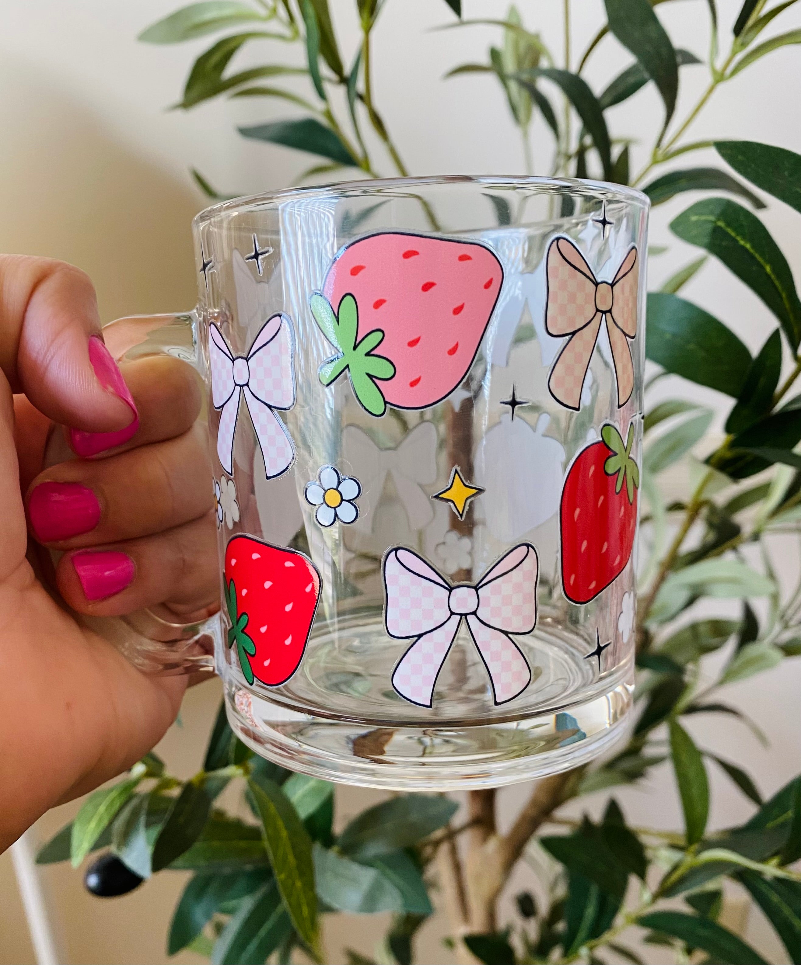 Glass Mug 12 oz